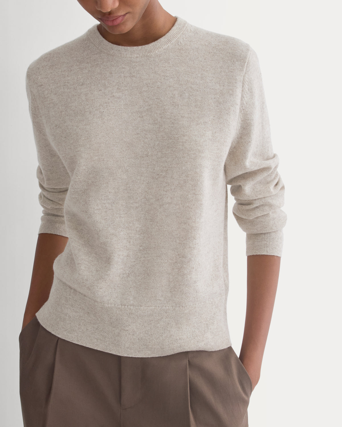 Cashmere Slim Crew Sweater | Canvas