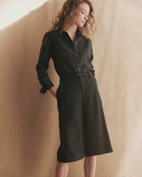 chinese dress ladies The Linen Workwear Dress