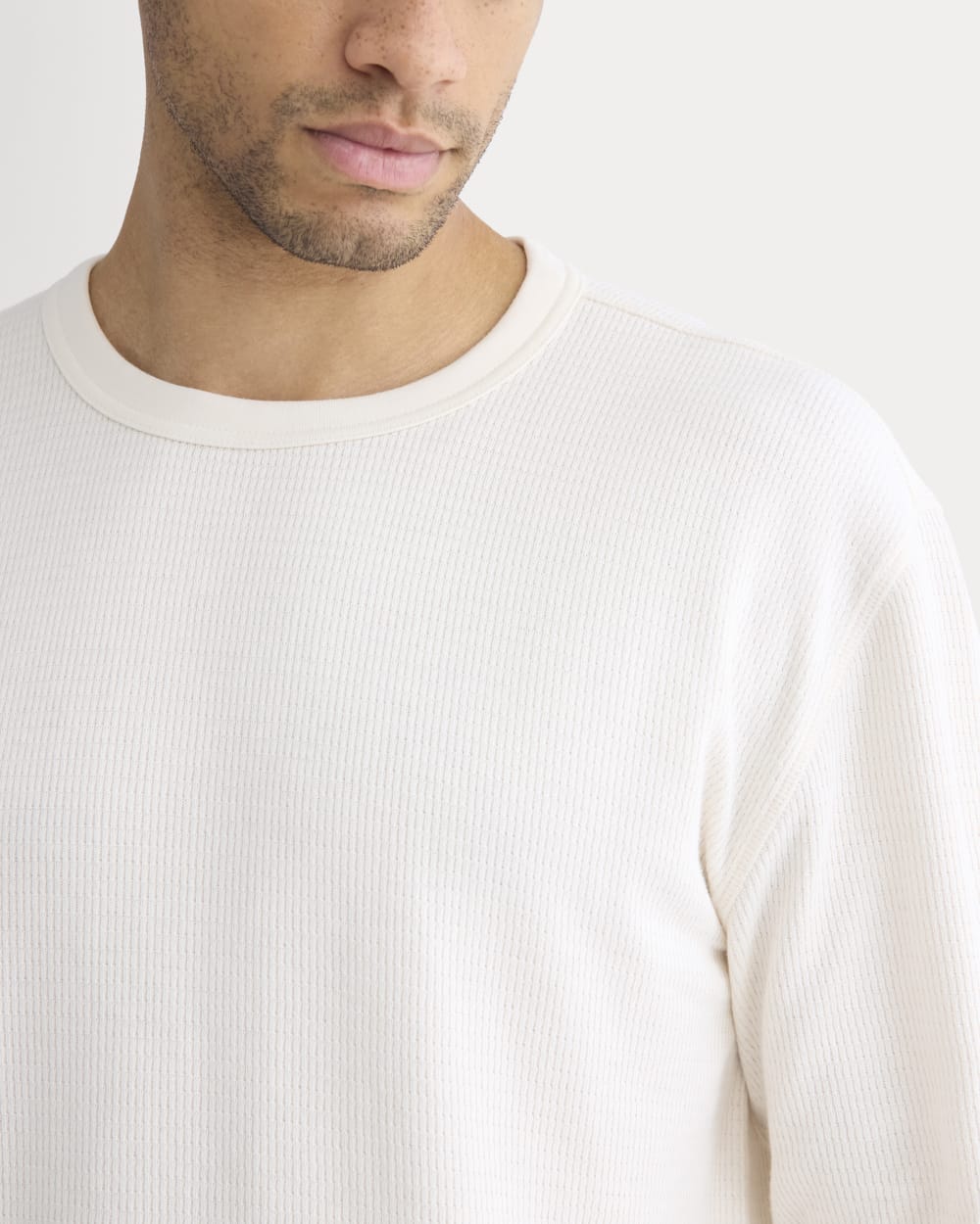Thermal Crew in Cozy Waffle | Bone – Everlane