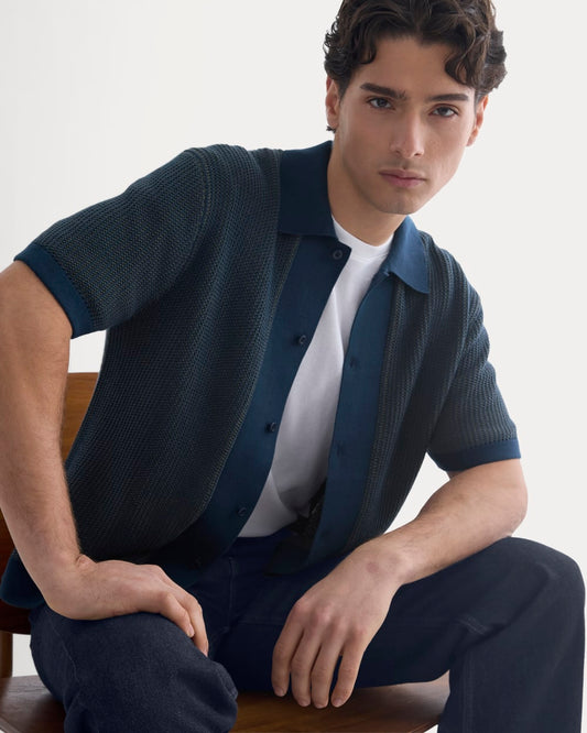 mens-button-down-resort-polo-midnight-navy-kalamata | primary