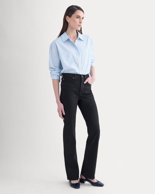 womens-high-rise-slim-bootcut-jean-black | primary