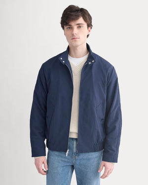 Re:Cycled Nylon Harrington Jacket | Deep Navy