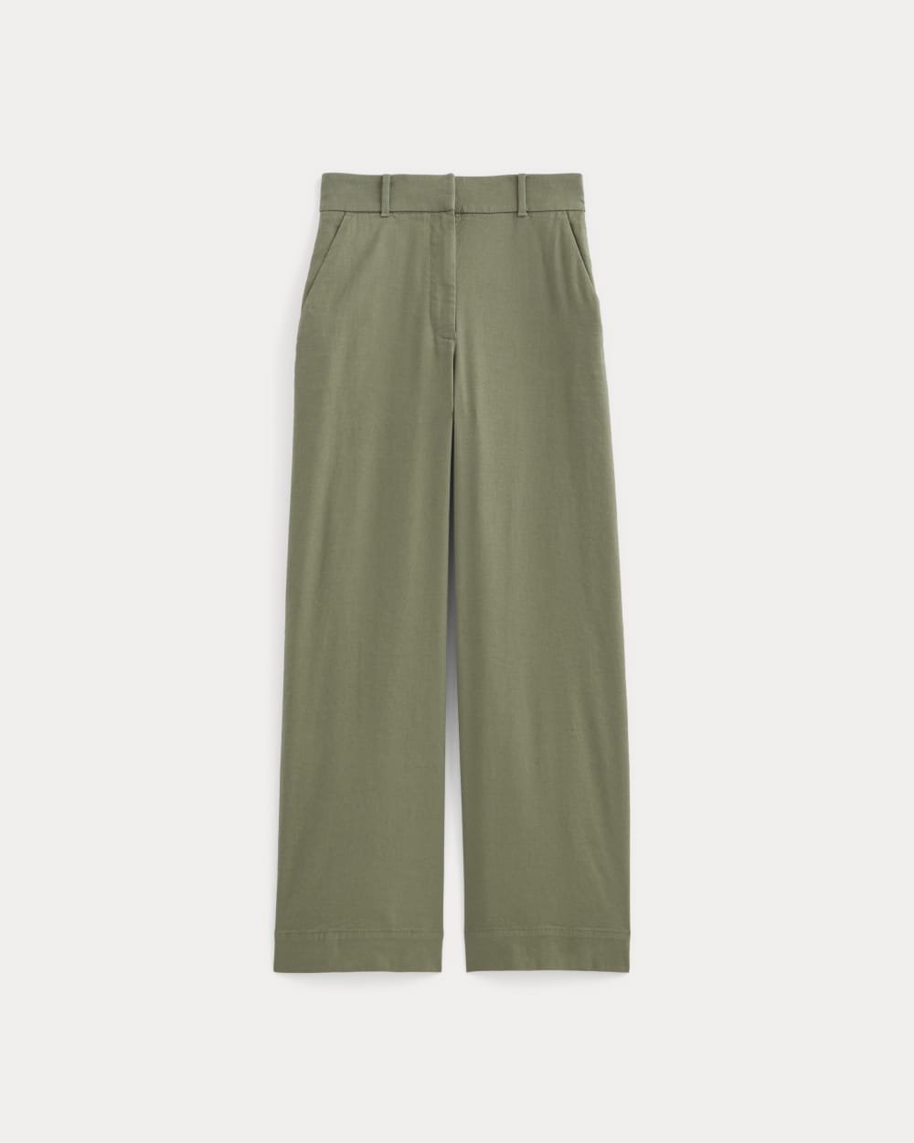 womens-wide-leg-pant-stretch-linen-lichen-green | alt