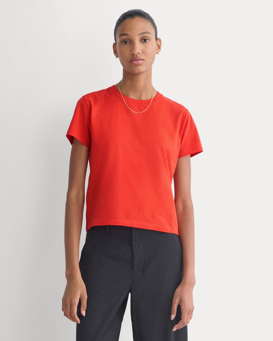 womens-organic-cotton-box-cut-tee-fiery-red | primary