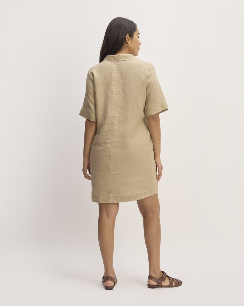 The Shirtdress in Linen | Trench Coat Khaki Everlane The Shirtdress in Linen | Trench Coat Khaki Everlane