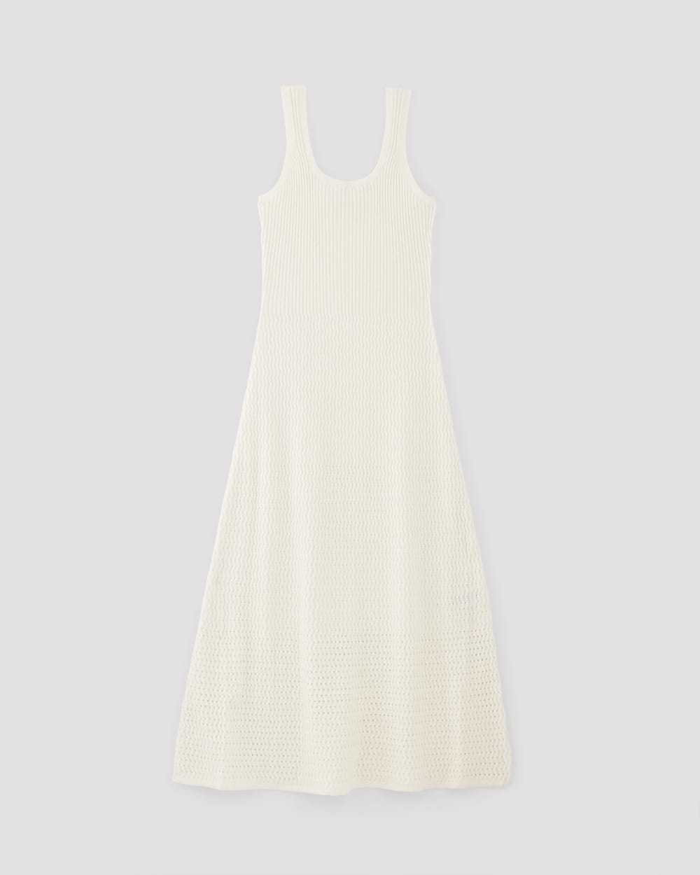 The Crochet Knit Tank Dress | Bone Everlane The Crochet Knit Tank Dress | Bone Everlane