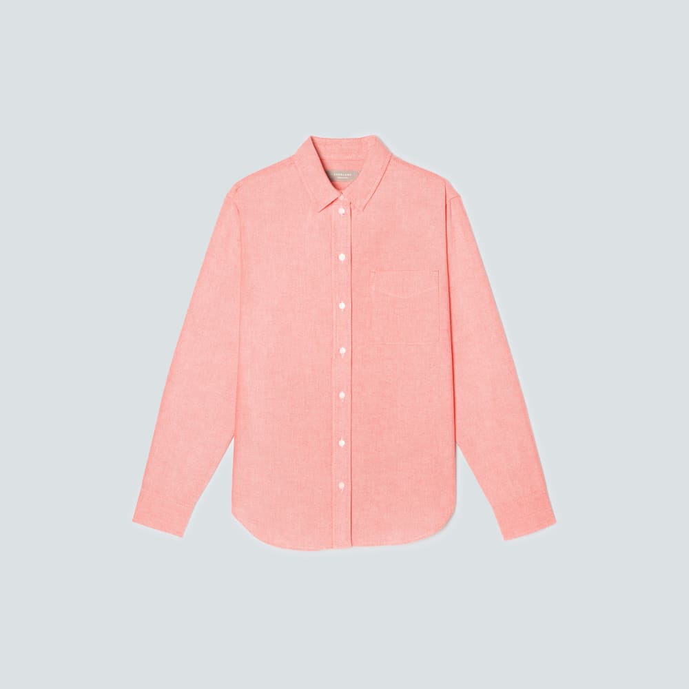 womens-relaxed-oxford-shirt-red-orange | alt