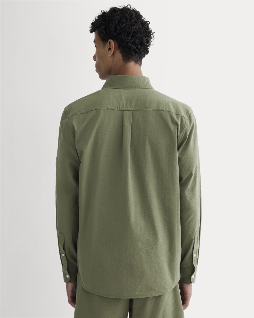 The Seersucker Long-Sleeve Shirt | Lichen Green – Everlane