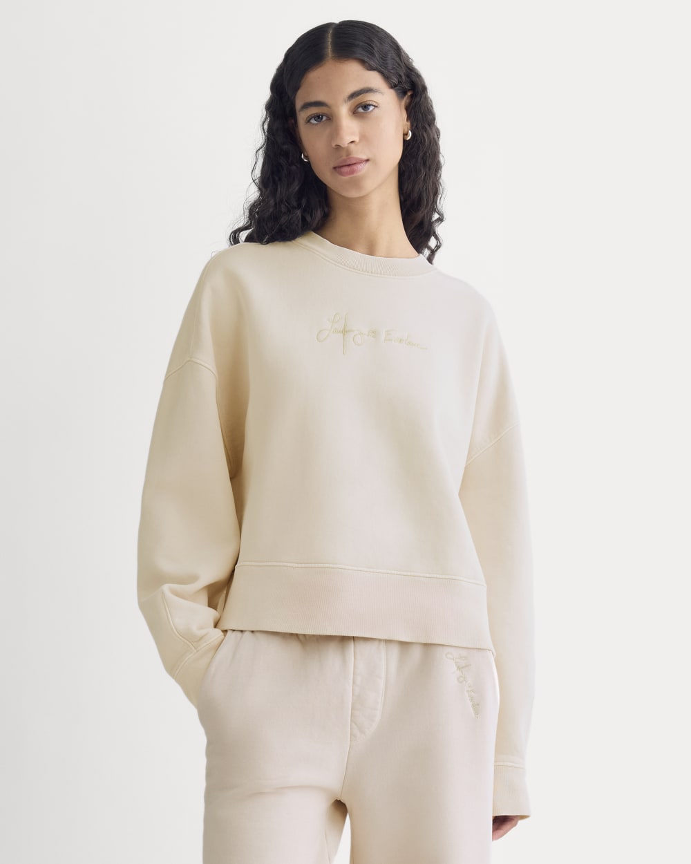 everlane-x-laufey-foundation-sweatshirt-pale-peony | primary