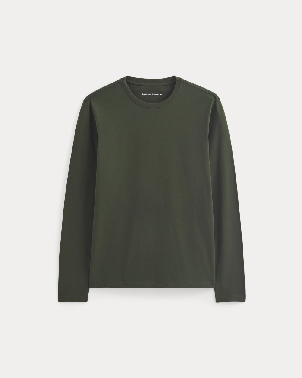 The Essential Organic Long-Sleeve Tee | Dark Green – Everlane