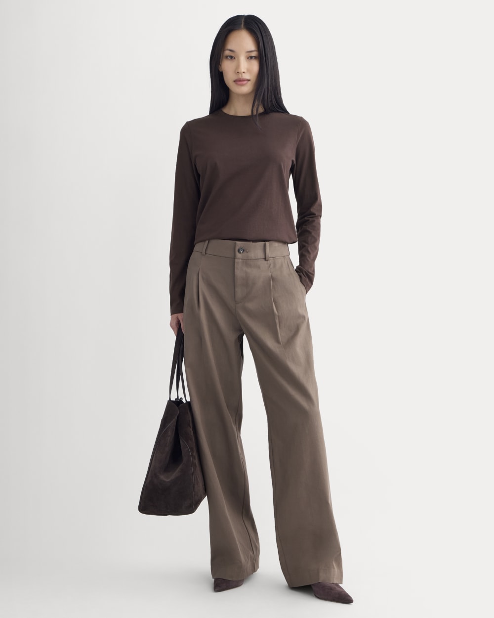 womens-essential-slim-long-sleeve-crew-dark-chocolate