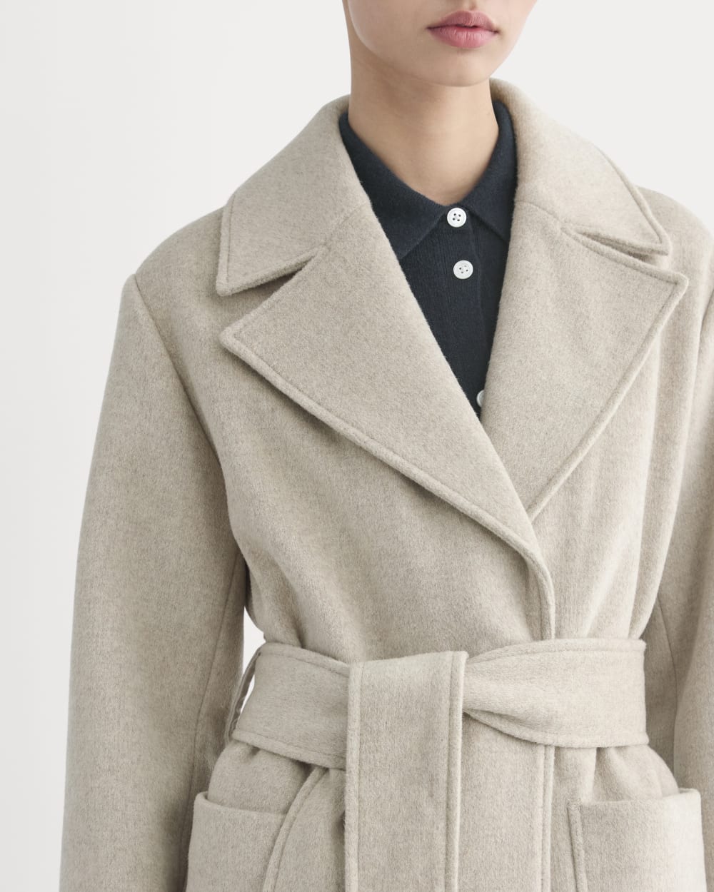ReWool Belted Blanket Coat | Heather Wheat – Everlane