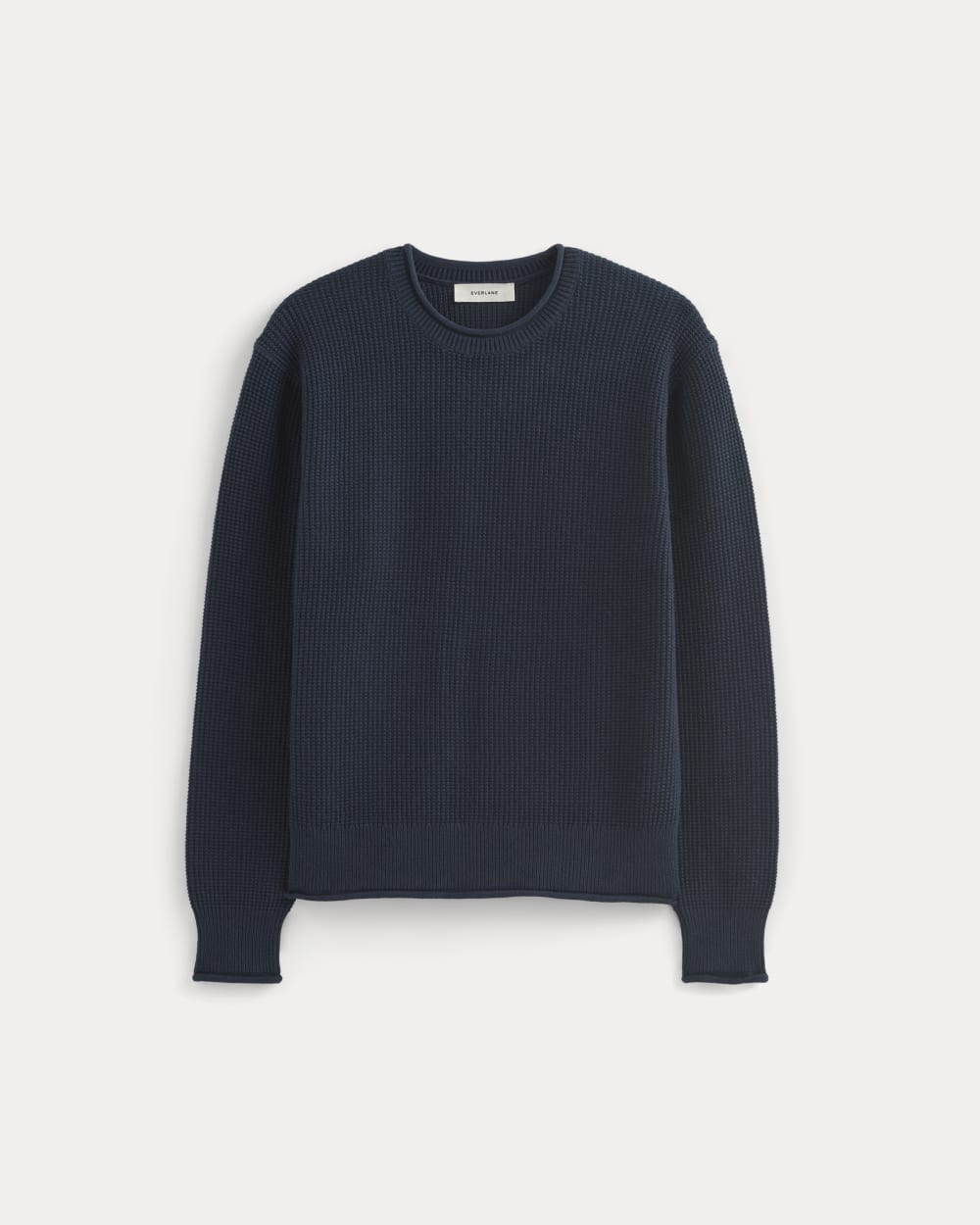 Waffle Rollneck Crew in Everyday Cotton | Navy – Everlane