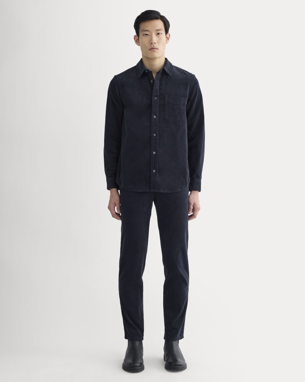 Everlane Classic Shirt, Corduroy, Navy, Size XS, Cotton Everlane Classic Shirt, Corduroy, Navy, Size XS, Cotton