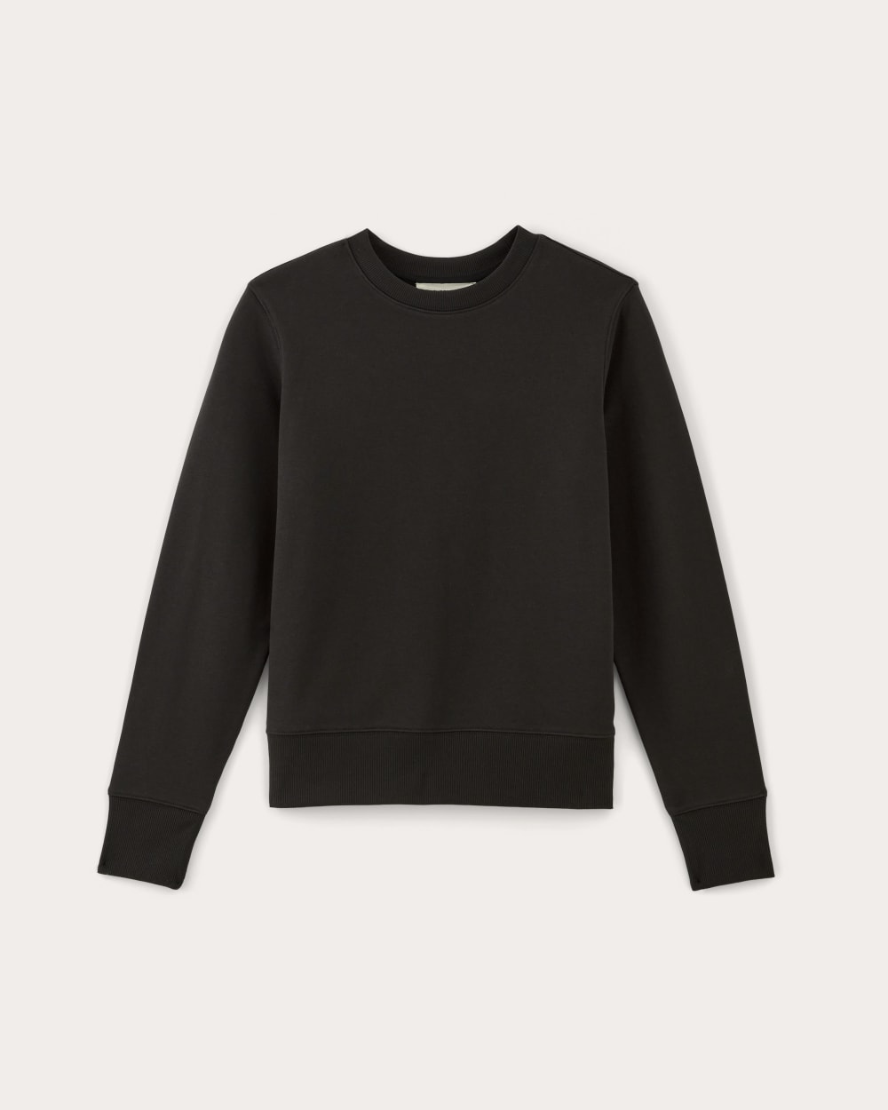 womens-french-terry-relaxed-crewneck-black | alt