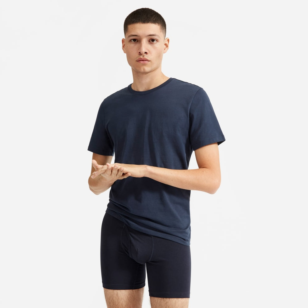The Supima® Longer Boxer Brief | Uniform | Deep Navy – Everlane