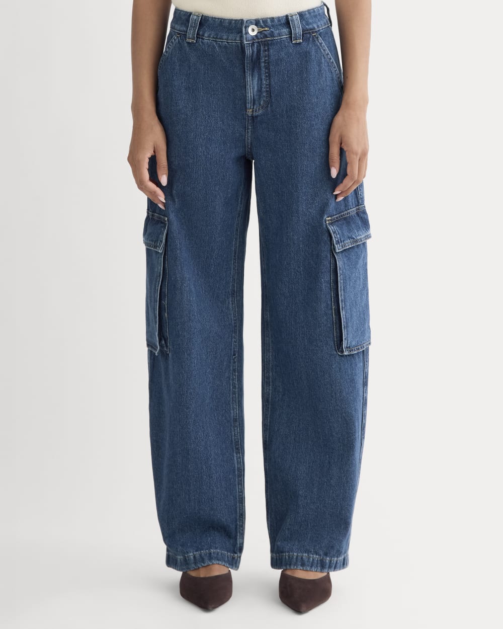 The Mid-Rise Cargo Jean | Tungsten Blue Stone – Everlane