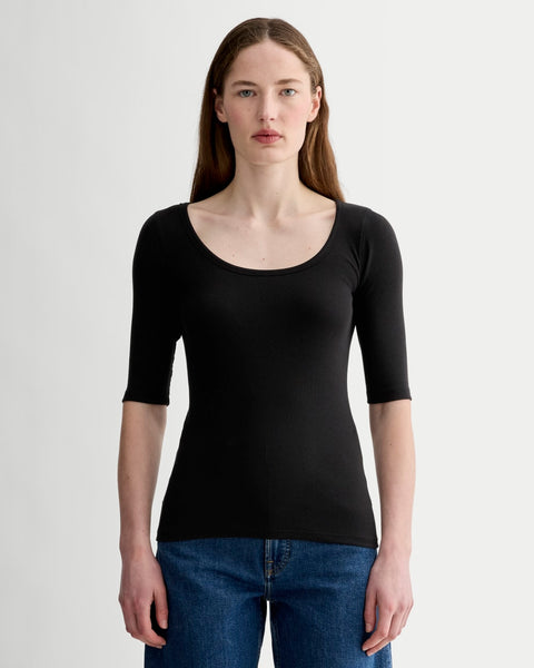 aere wrinkle acetate satin tunic ブラック Linen Gauze Caftan | EILEEN FISHER