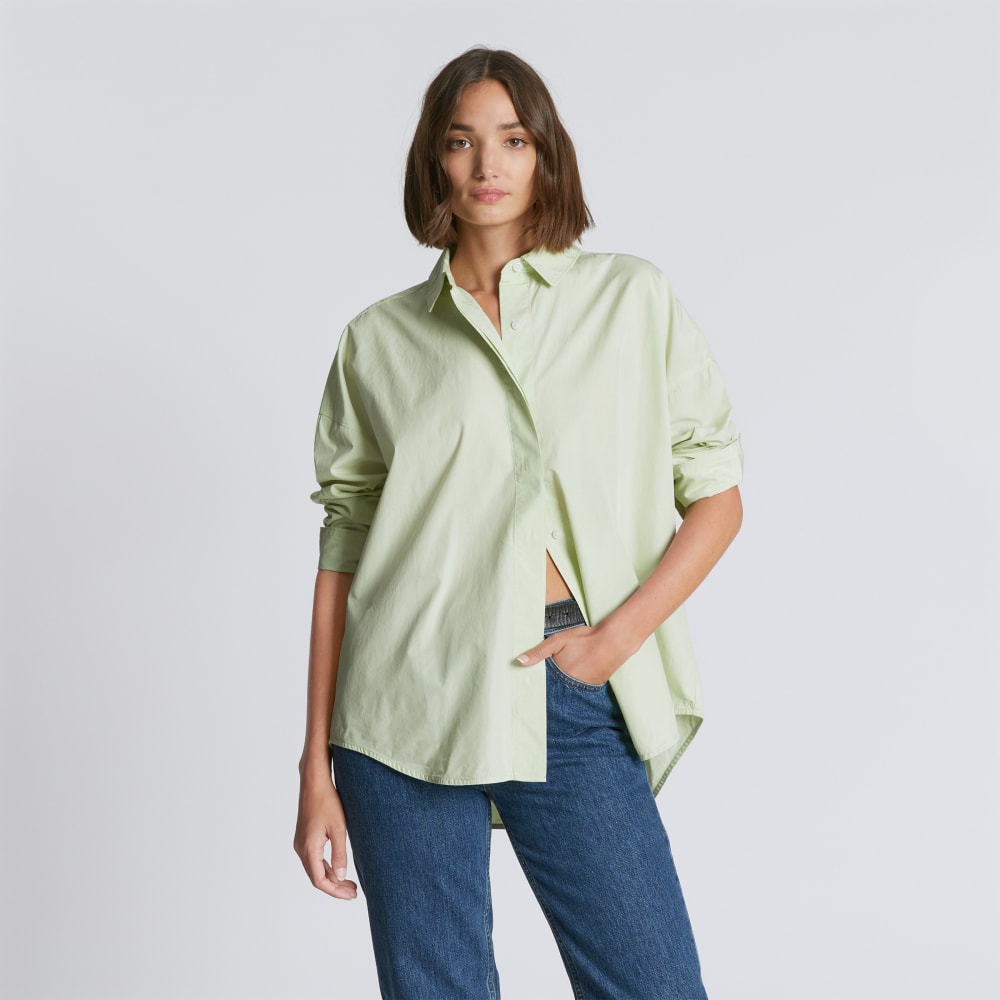 womens-oversized-poplin-shirt-seafoam-green | primary