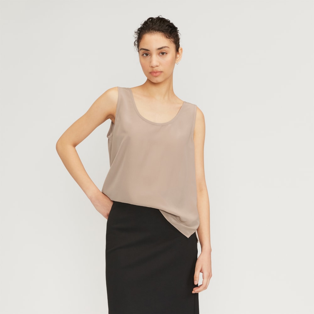 womens-clean-silk-scoop-neck-tank-burnt-sugar | primary
