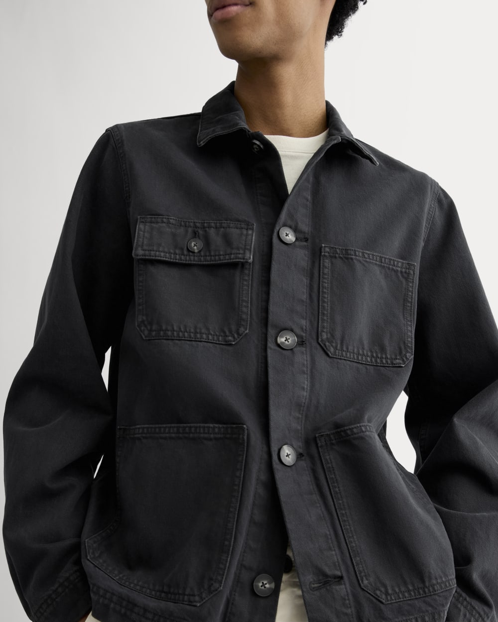 The Denim Utility Jacket | Black – Everlane