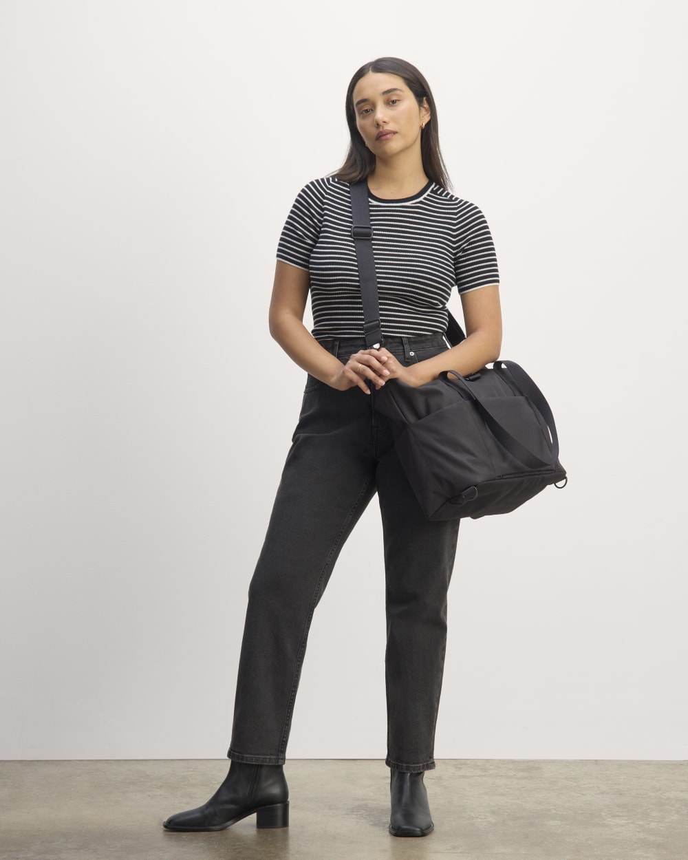 The ReNew Transit 3-Way Tote | Black – Everlane