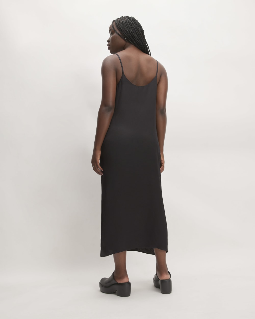 The Hammered Satin Slip Dress | Black Everlane The Hammered Satin Slip Dress | Black Everlane