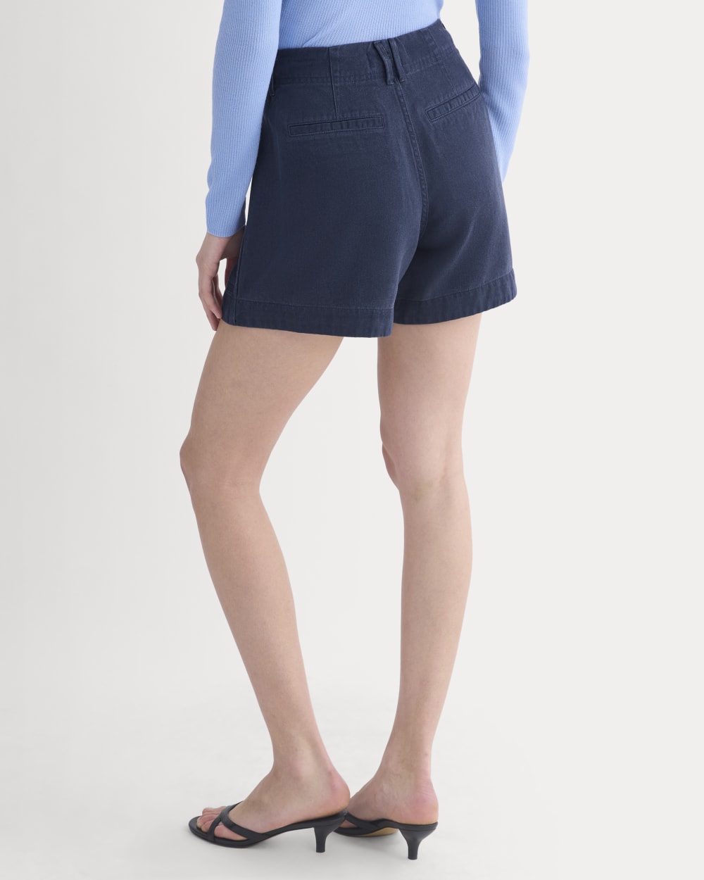 womens-tencel-darted-utility-short-navy