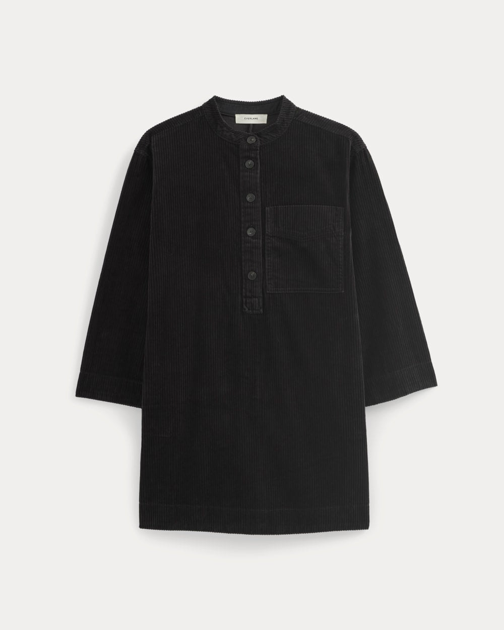 Everlane Corduroy Mini Dress In Black, Size Medium, Cotton Everlane Corduroy Mini Dress In Black, Size Medium, Cotton
