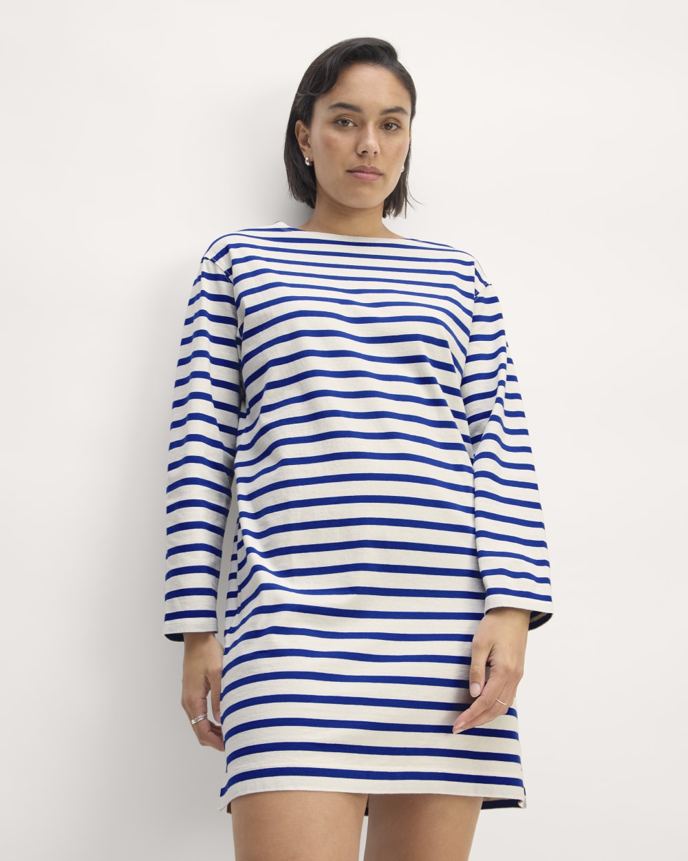 The Mariner Dress | Bone / Mazarine Blue Everlane The Mariner Dress | Bone / Mazarine Blue Everlane