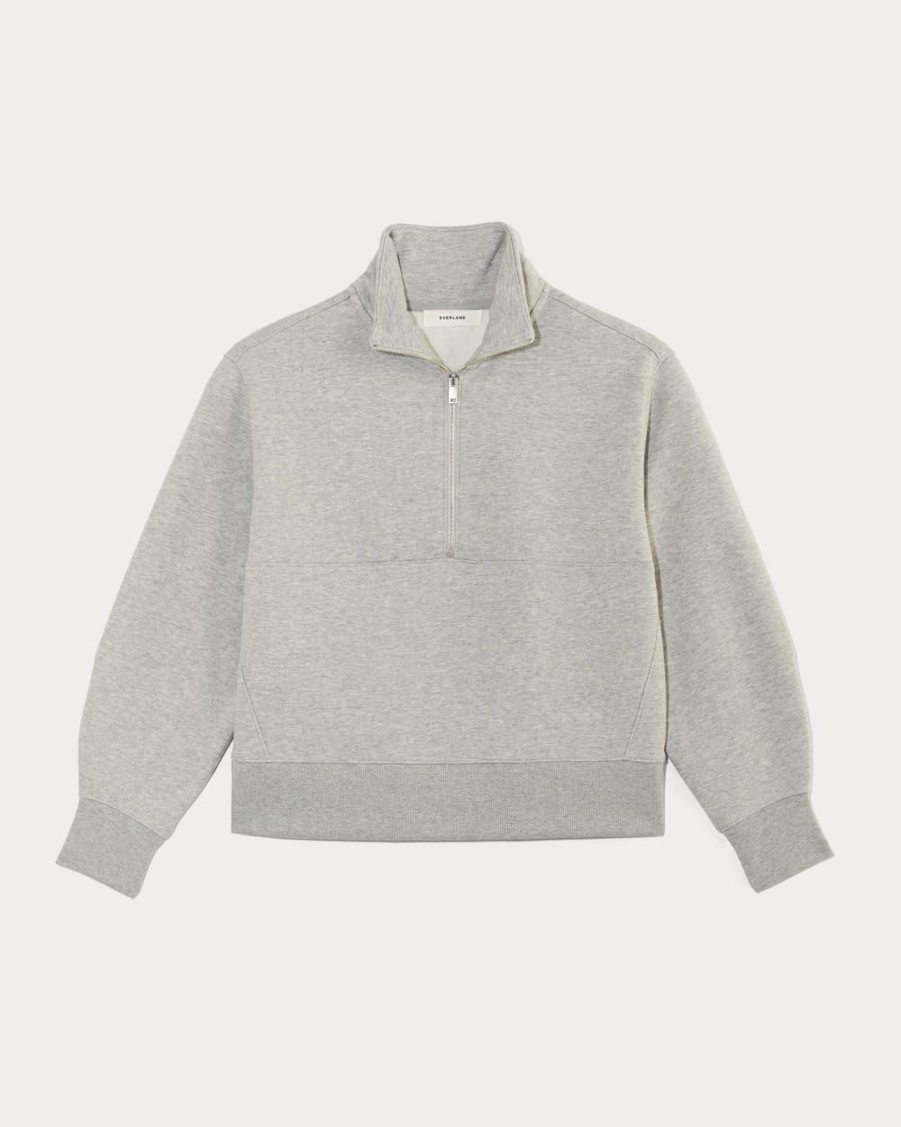 Luxe Fleece Half-Zip Sweatshirt | Heathered Grey – Everlane