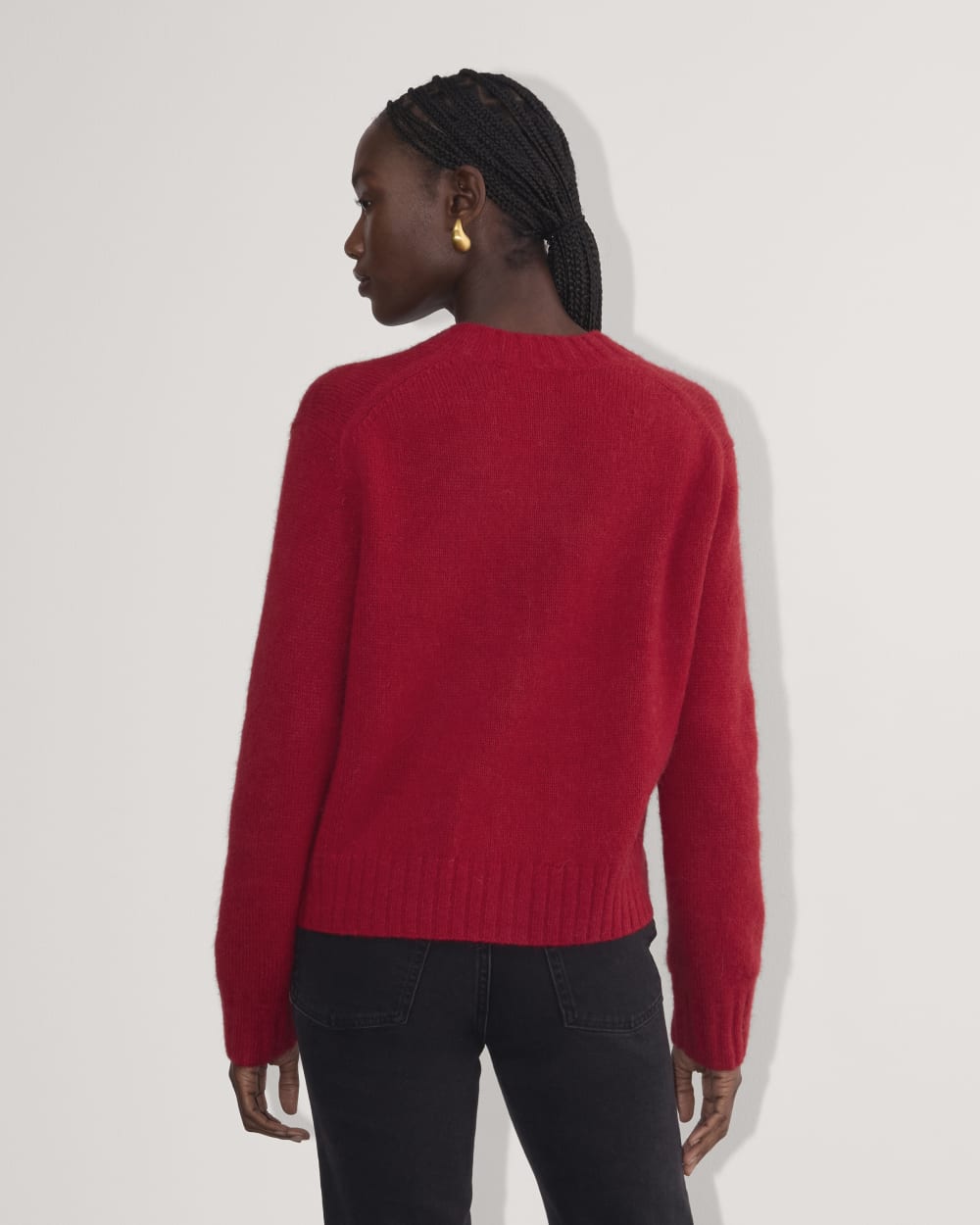 極美品✨DEMYLEE GWEN CREW NECK CARDIGAN レッド The Crew Cardigan in Alpaca | Berry Red – Everlane