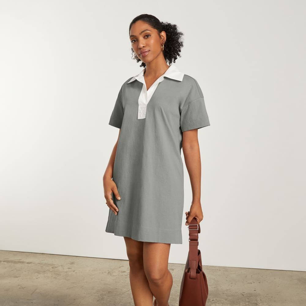 The Organic Cotton Polo Dress | Clay Everlane The Organic Cotton Polo Dress | Clay Everlane