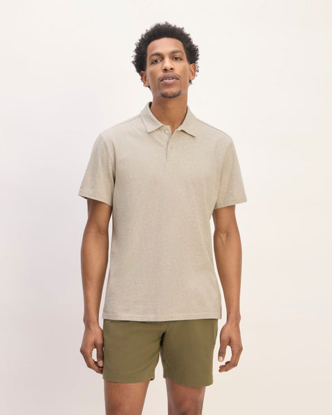 The Premium Weight Short-Sleeve Polo | Heather Oatmeal – Everlane