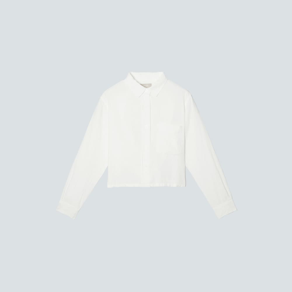 The Linen Way Short Shirt | White - XXS