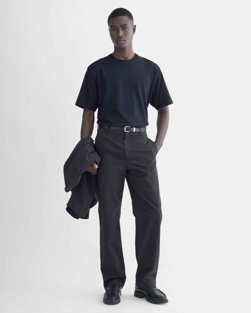 Relaxed Midweight Tee | Black – Everlane