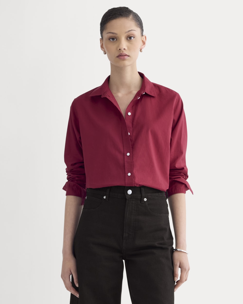 womens-silky-cttn-relaxed-shirt-merlot | primary