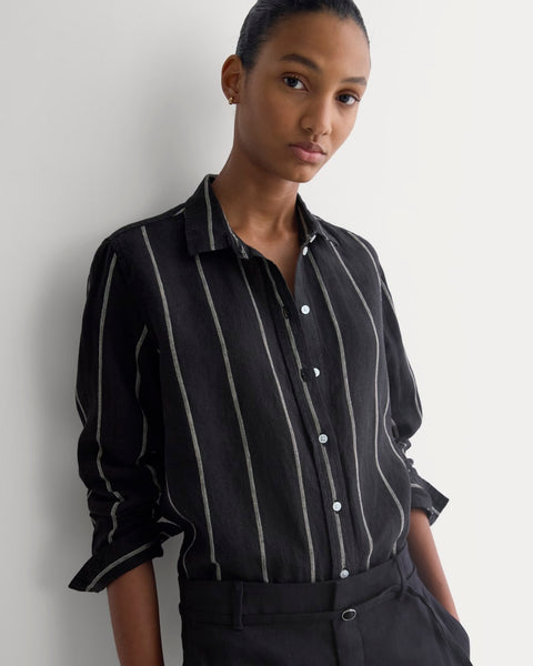 The Must-Have Shirt in Linen | Black – Everlane