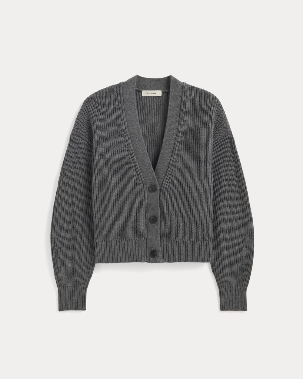 The Boxy Cardigan in Everyday Cotton Heathered Charcoal – Everlane