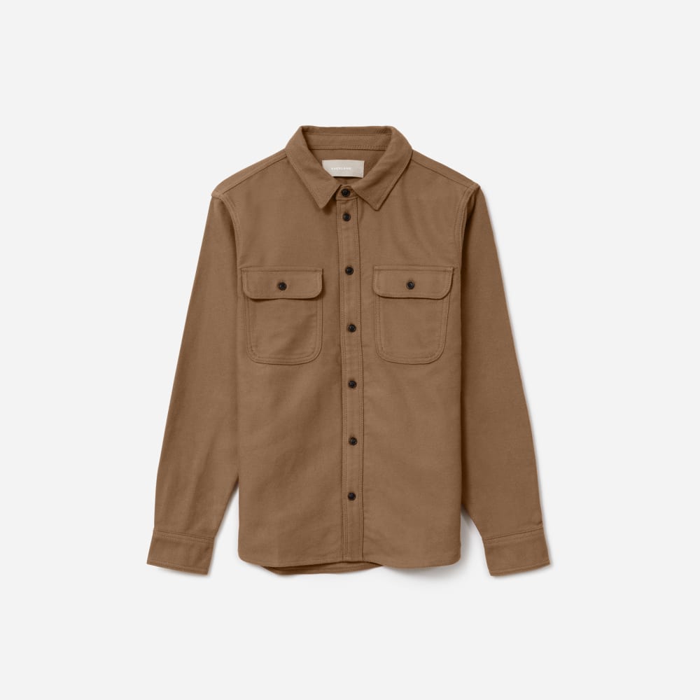 The Heavyweight Overshirt | Uniform | Dark Heathered Camel