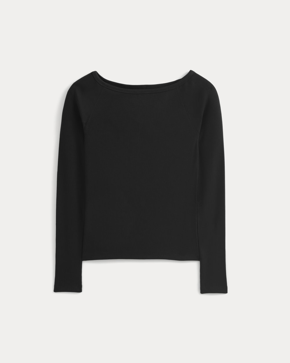 womens-luxe-rib-boatneck-top-black | alt