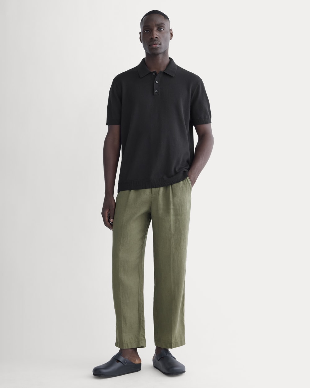 No-Sweat Polo | Black – Everlane