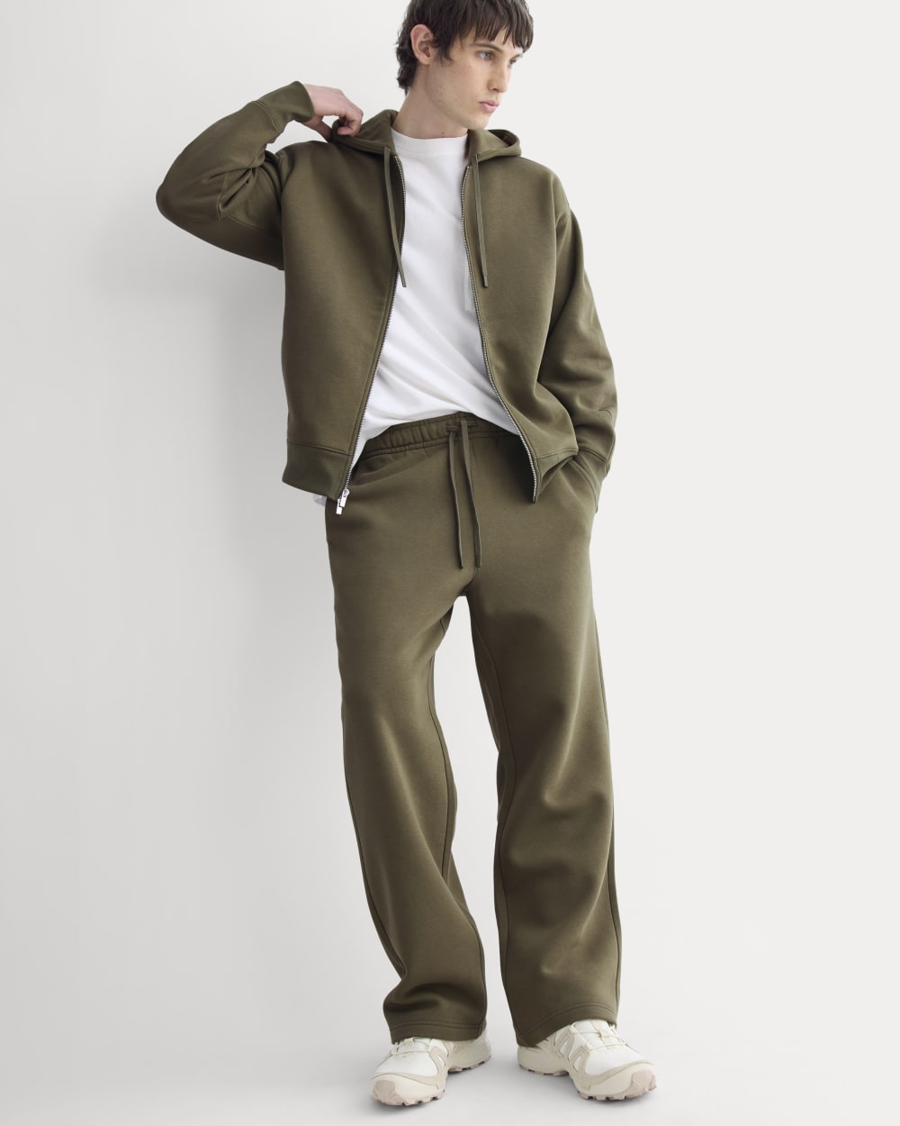 mens-luxe-fleece-pullon-sweatpant-olive-night | primary