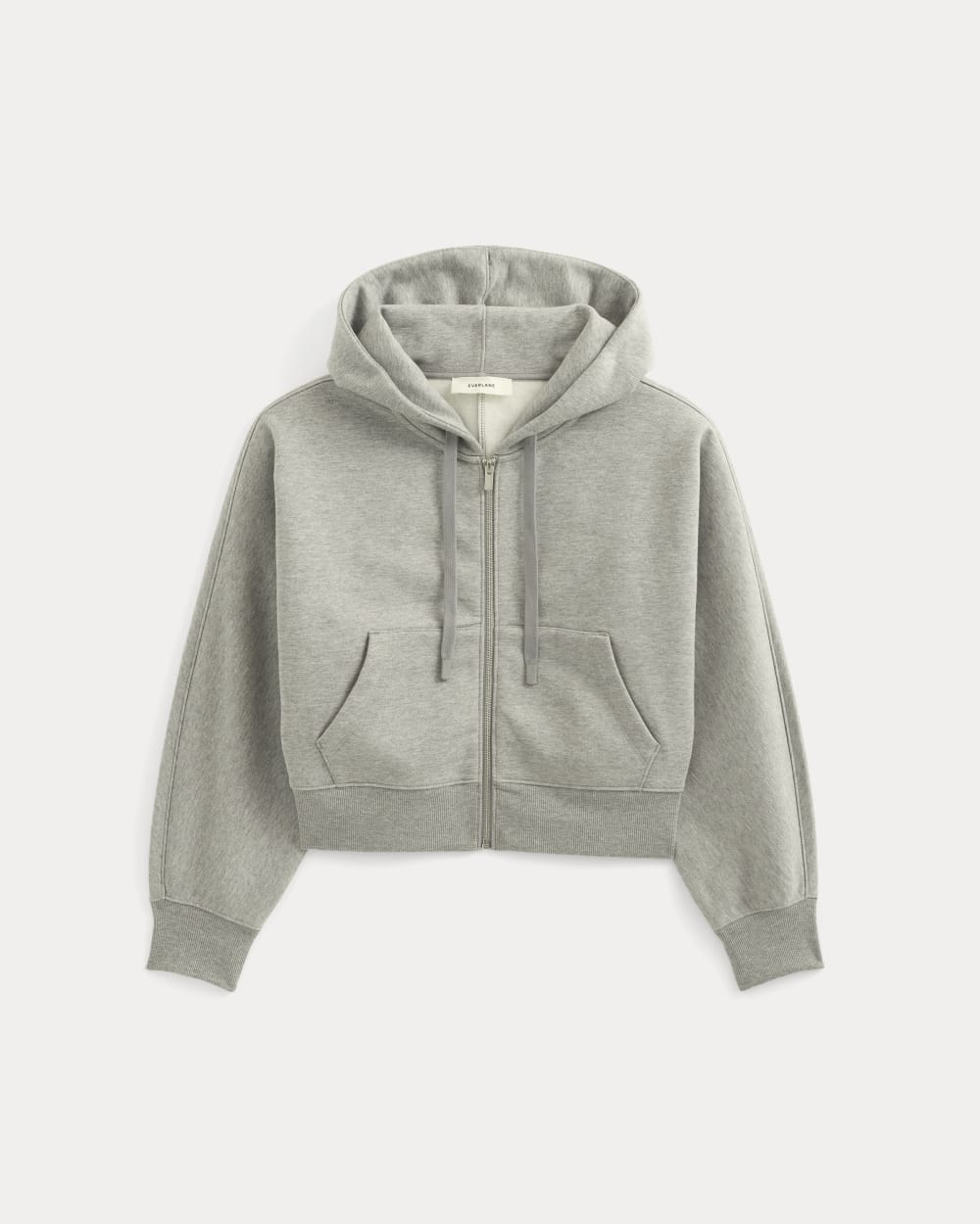 womens-luxe-fleece-zip-cropped-hoodie-vintage-heather-grey | alt