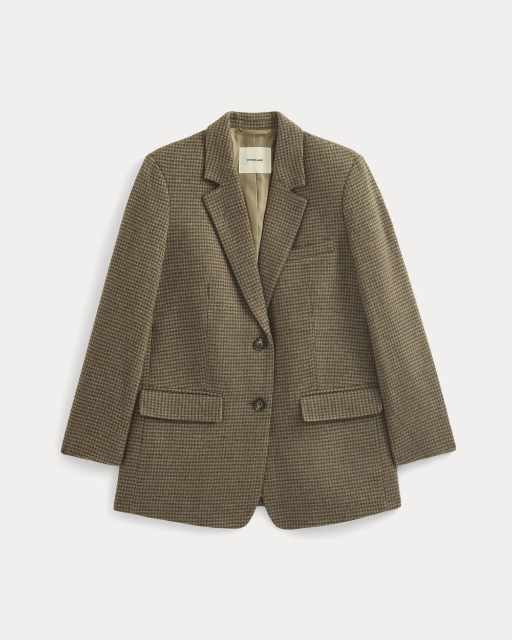 The Oversized Blazer in Wool Brown Houndstooth – Everlane