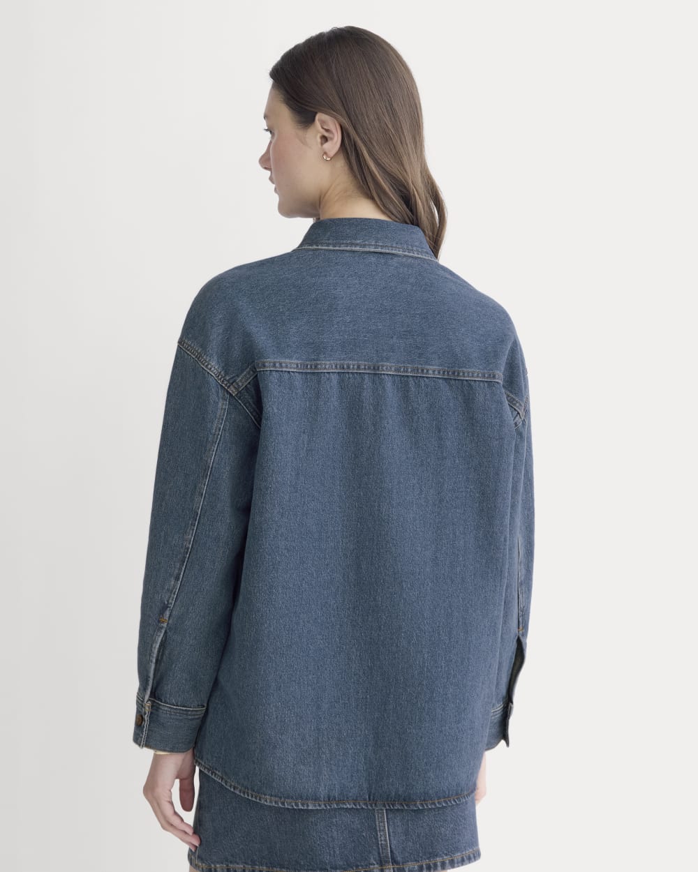 The Oversized Denim Shirt | Tungsten Blue Stone – Everlane