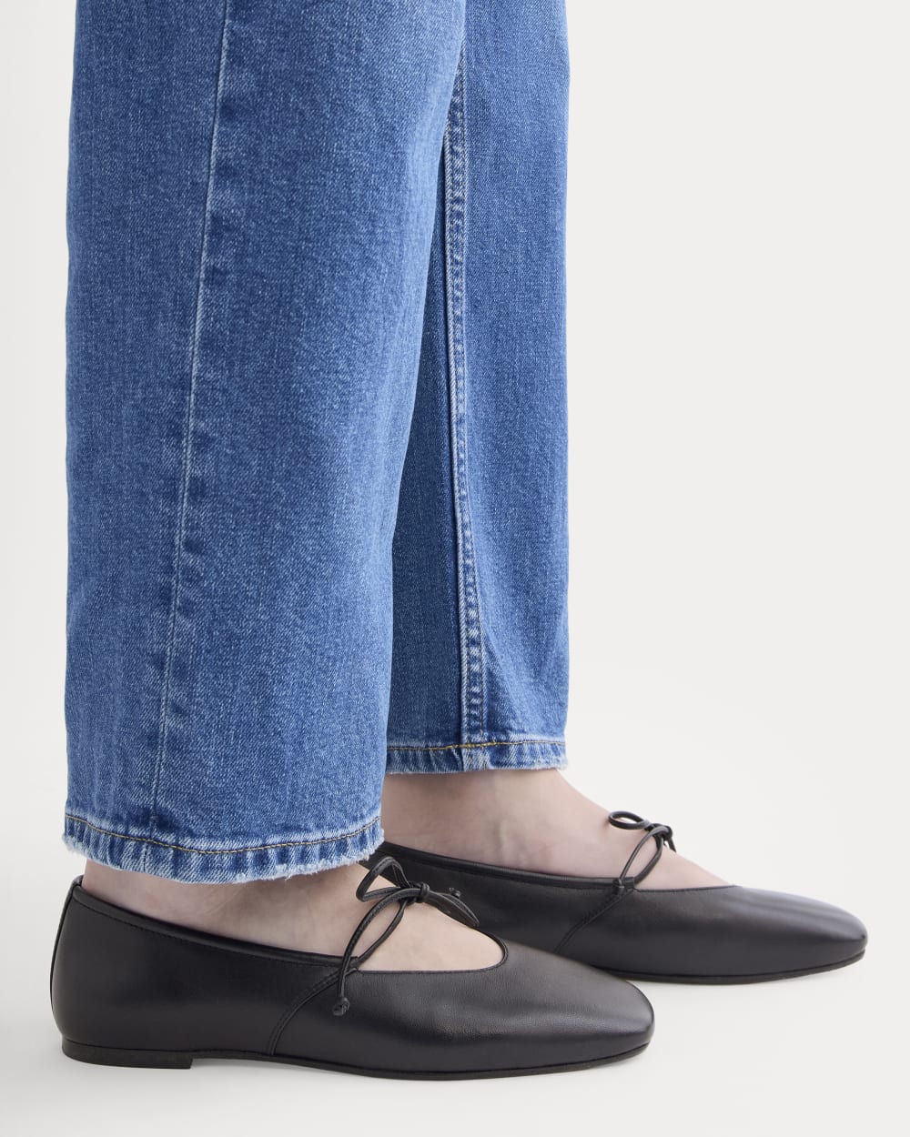Leather Keyhole Flat | Black Everlane Leather Keyhole Flat | Black Everlane