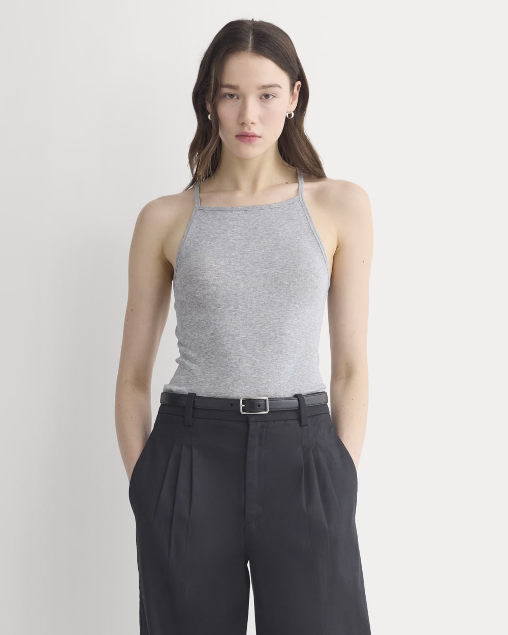 womens-tissue-narrow-racerback-tank-heathered-grey | primary