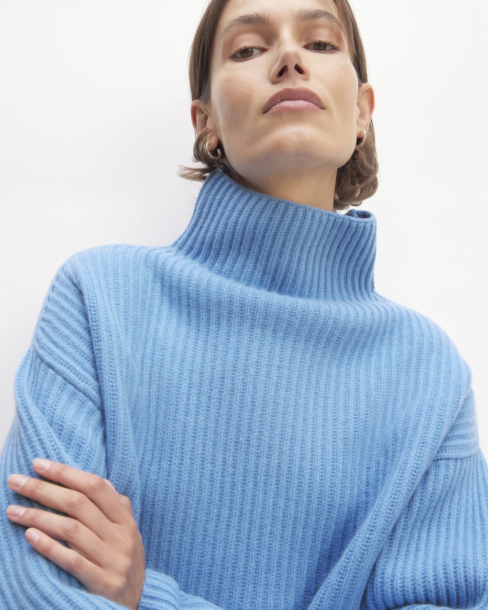 womens funnel neck pullover