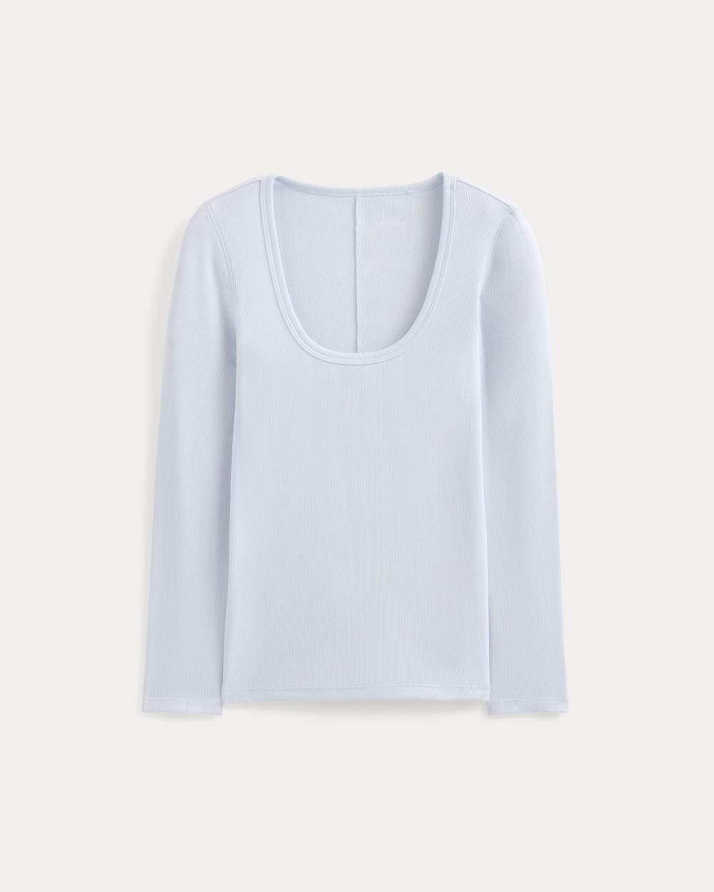 womens-luxe-rib-deep-u-neck-top-skywriting | alt